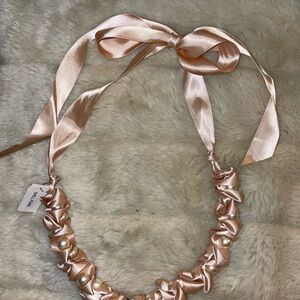 Elegant Satin Pearl Necklace